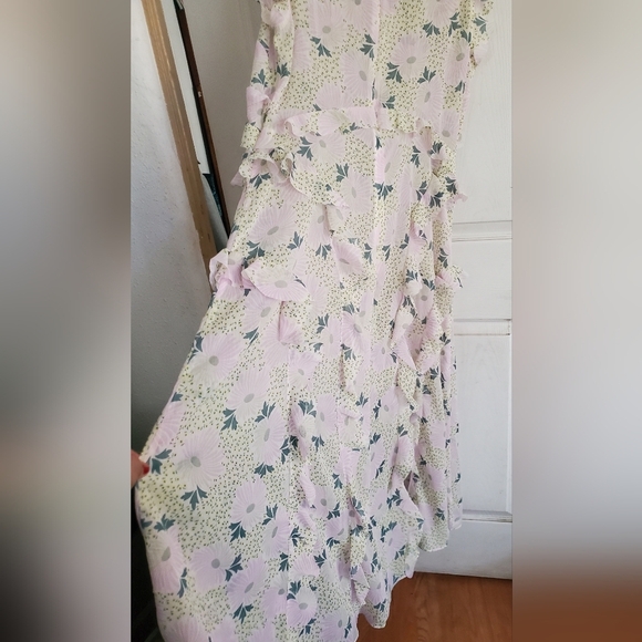 Ted Baker London All Over Floral Print Sleeveless Maxi Dress, Size 5 - Picture 8 of 9